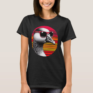 Goose Bird Sunglasses Sunset Retro Style Vintage 7 T-Shirt