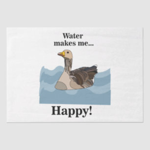 Goose Bird Swimming In Water Birthday Tissue Paper