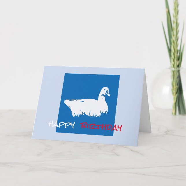Goose Birthday card (Front)