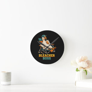 Goose Bleacher Boss Round Clock