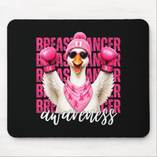 Goose breast cancer awareness month pink ribbon mouse mat