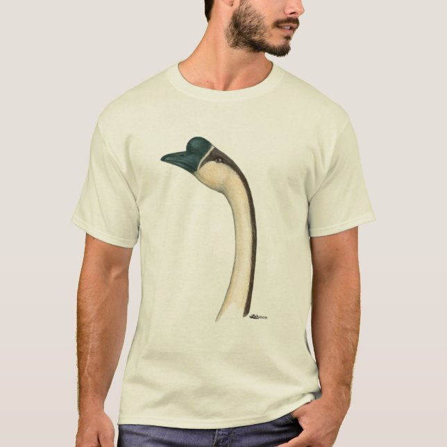 Goose:  Brown Chinese Head T-Shirt (Front)