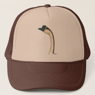 Goose:  Brown Chinese Head Trucker Hat