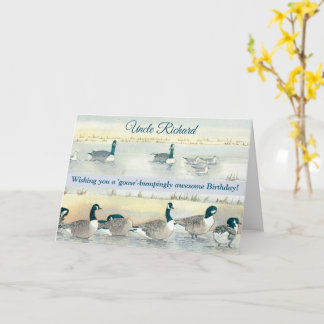 Goose Bumpingly Awesome Uncle Fun Birthday Card