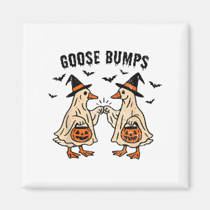 Goose Bumps Duck Pumking Halloween Funny Vintage  Magnet