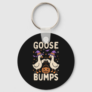 Goose Bumps Goosebumps Halloween Silly Meme Funny Key Ring