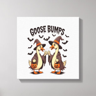 Goose Bumps Halloween Witch Fall Canvas Print