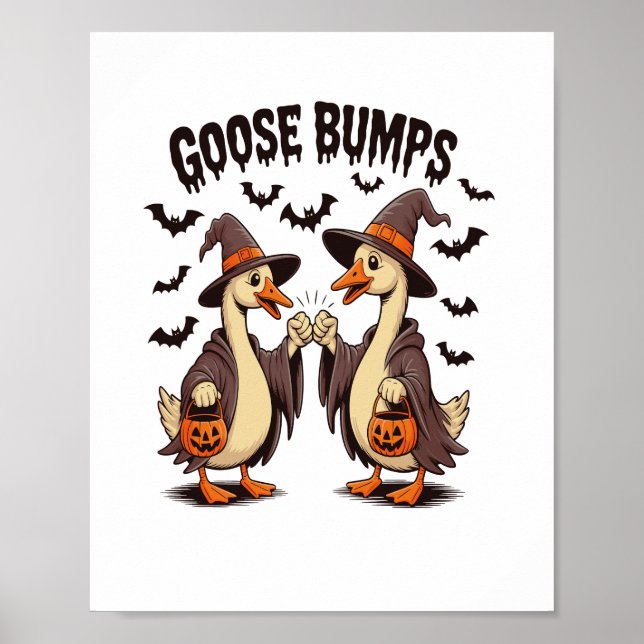Goose Bumps Halloween Witch Fall Poster (Front)