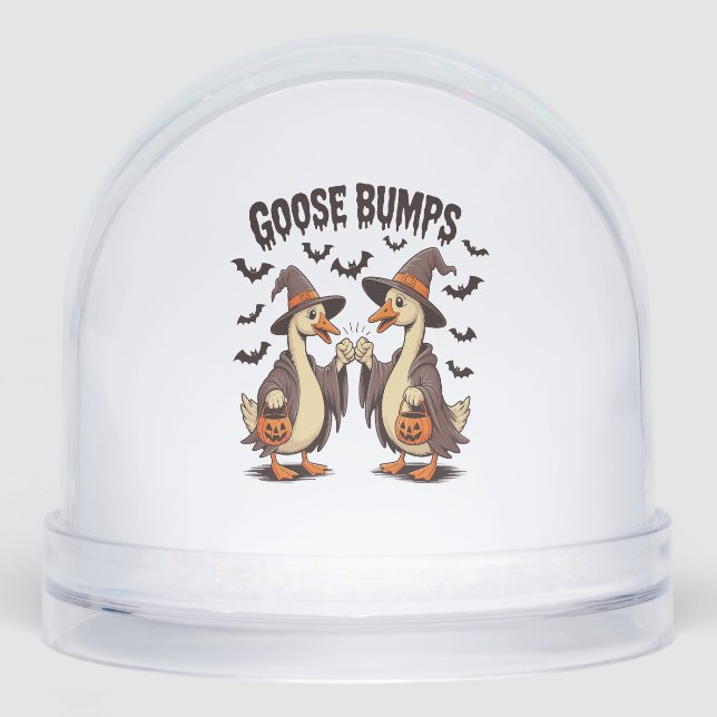 Goose Bumps Halloween Witch Fall Snowglobe (Front)