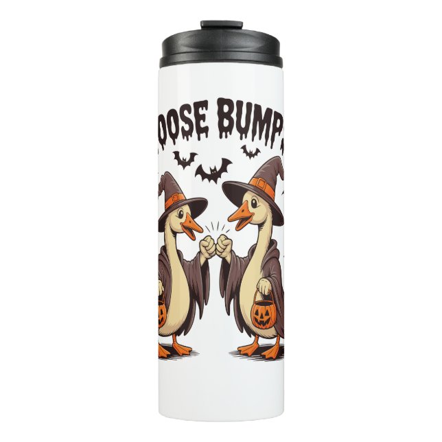 Goose Bumps Halloween Witch Fall Thermal Tumbler (Front)