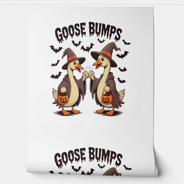 Goose Bumps Halloween Witch Fall Wallpaper (Unrolling)