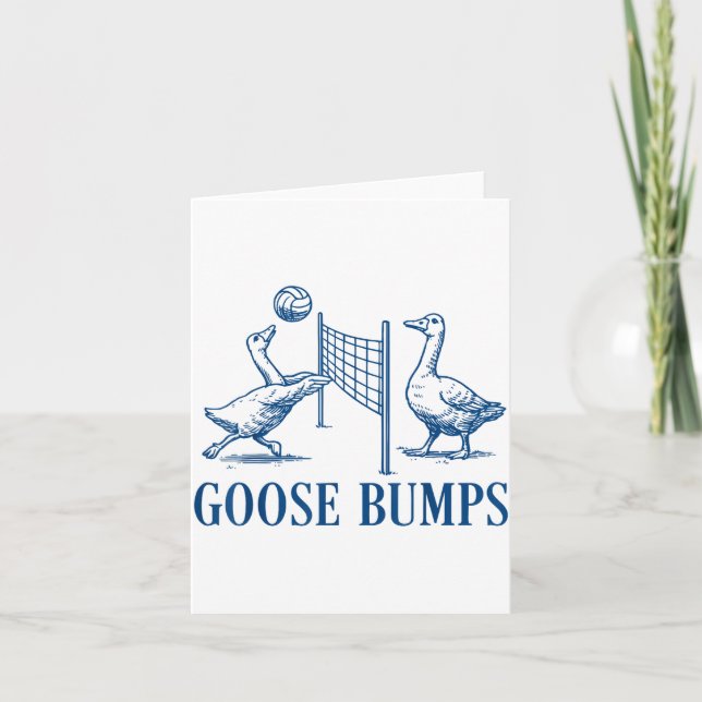 Goose Bumps Volleyball  Card (Front)