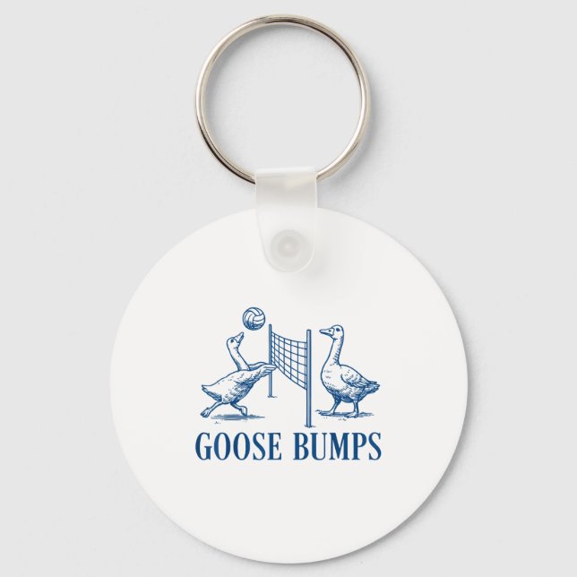 Goose Bumps Volleyball  Key Ring (Front)