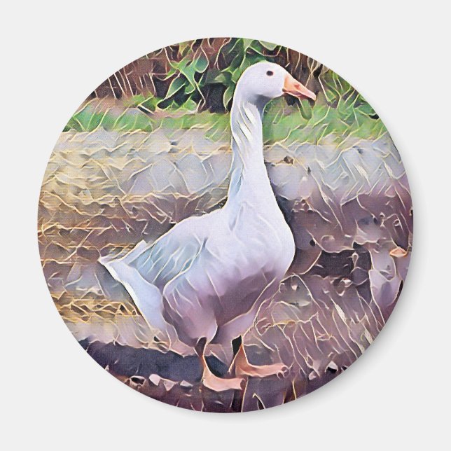 GOOSE  COASTER MAGNET (Front)