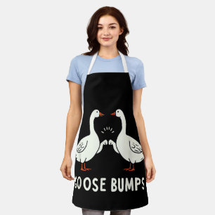 Goose Couple Funny Goose Bumps Sarcastic Goose Lov Apron