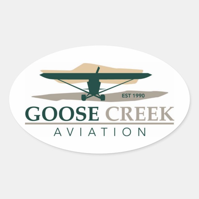 Goose Creek Aviation Sticker Decal (Front)