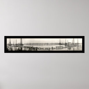 Goose Creek TX Oil Photo 1919 Poster