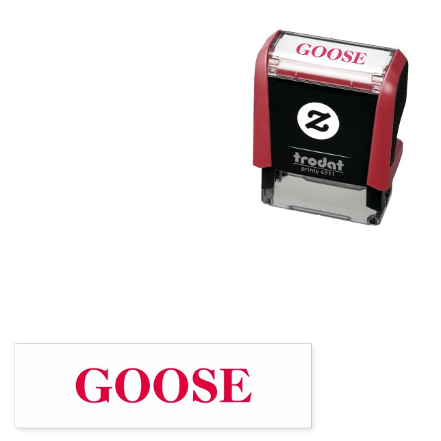 Goose Custom Text Self-Inking Stamp for Crafts (In Situ)