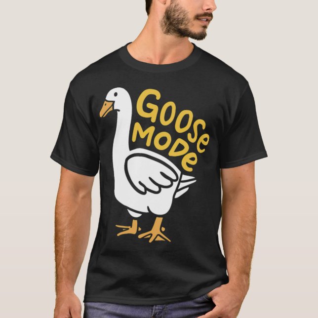Goose dog print dog  T-Shirt (Front)