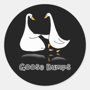 Goose Embroidered Goose Bumps Silly Goose Best Fri Classic Round Sticker