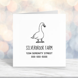 Goose Farm Business Address Self-inking Stamp