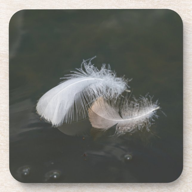 Goose Feathers Floating Coaster (Front)