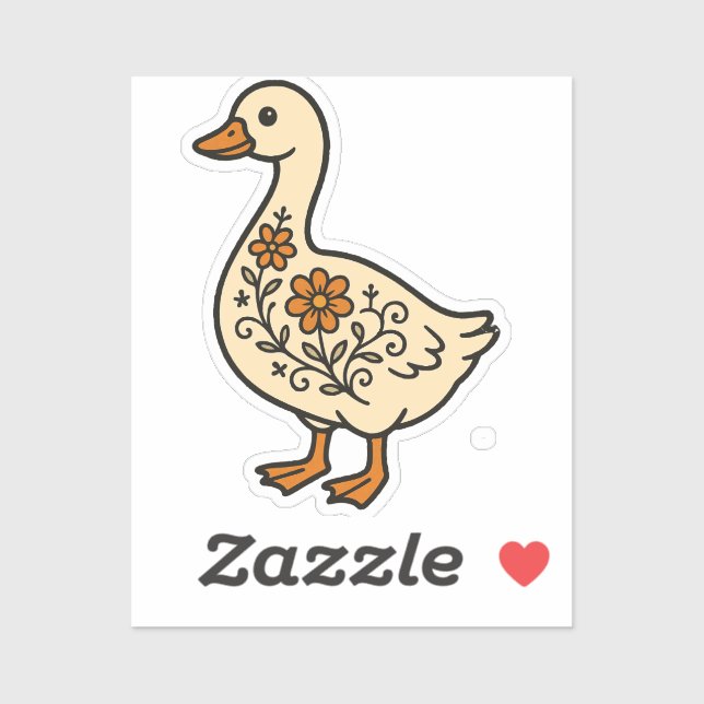GOOSE FLORAL VINTAGE FLOWER (Sheet)