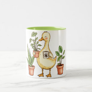 Goose Gardening Mug - Powered by Plants & Coffee 