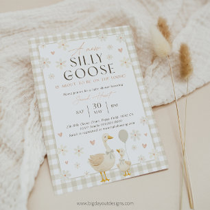 Goose Gender Neutral Baby Shower Invitation
