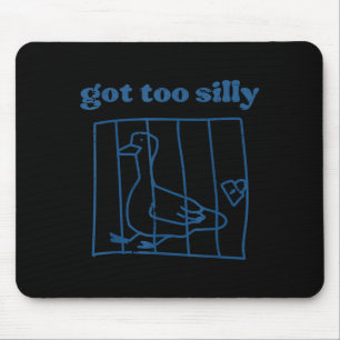 Goose Got Too Silly Prison Funny Jail Animal Kids  Mouse Mat
