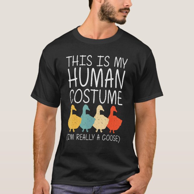 Goose Halloween Human Costume Waterfowl Animal Eas T-Shirt (Front)