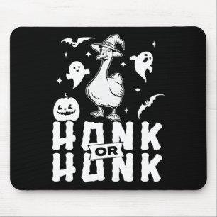 Goose Halloween Spooky Honk Or Honk Witch Design Mouse Mat
