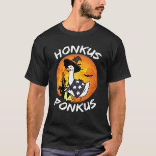Goose Halloween Witch Hat Costume Honkus Ponkus Fu T-Shirt