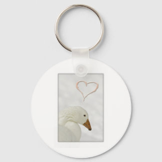 goose heart keychain