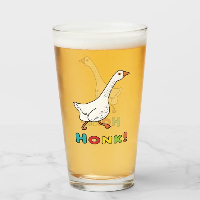 Goose Honk Glass (Front Filled)