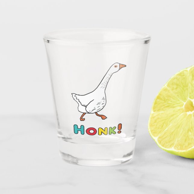Goose Honk Shot Glass (Front)