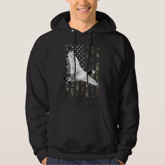 Goose Hunting Camo Flag (on Back)  Hoodie