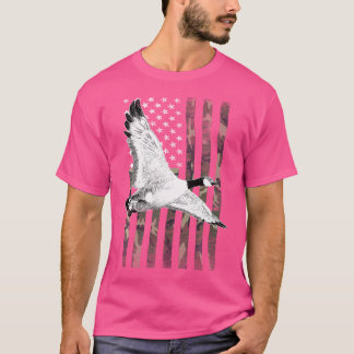 Goose Hunting Camo Flag (On Back) T-Shirt