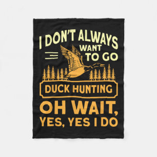 Goose Hunting Funny Goose Hunter Patriotic Quote Fleece Blanket