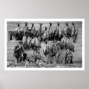 Goose Hunting Klamath Falls, Oregon Vintage Poster