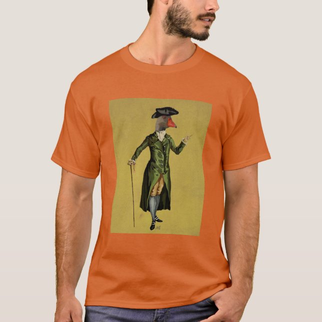 Goose in Green Regency Coat 3 T-Shirt (Front)