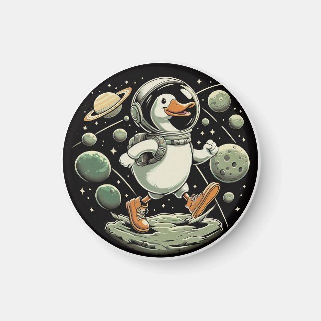 "Goose in Space" Magnet (Front)
