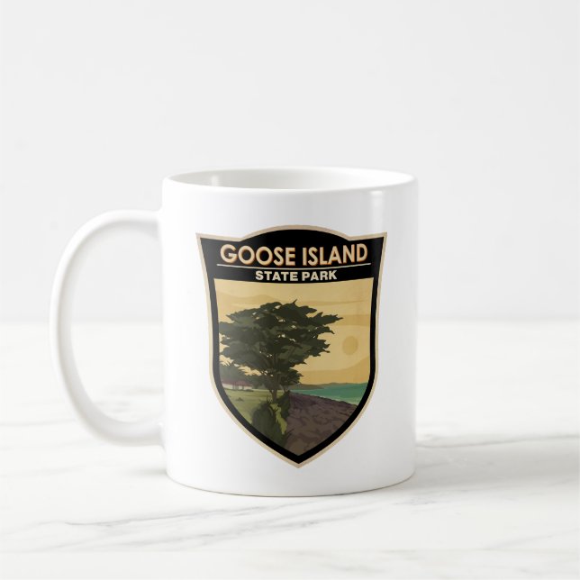 Goose Island State Park Texas Vintage Coffee Mug (Left)