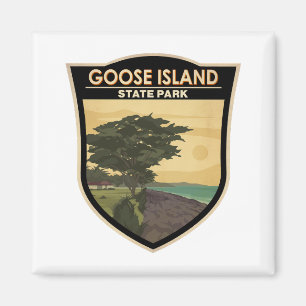 Goose Island State Park Texas Vintage Magnet