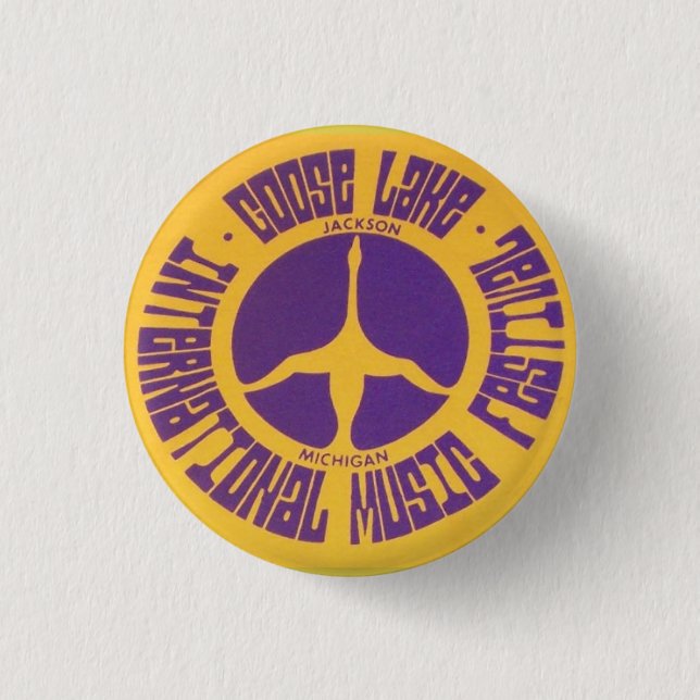 Goose Lake Festival 1970 button (Front)