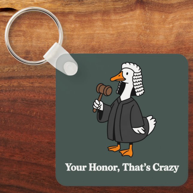Goose Lawyer Law School Graduation Gift Funny  Key Ring (Front)