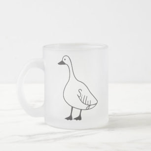 Goose Mug Frosted Glass Coffee Tea Cup for Gift