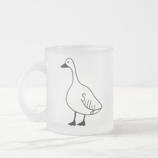 Goose Mug Frosted Glass Coffee Tea Cup for Gift