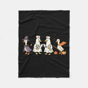Goose Nurse Funny Silly Goose Er Nurse Funny Hallo Fleece Blanket