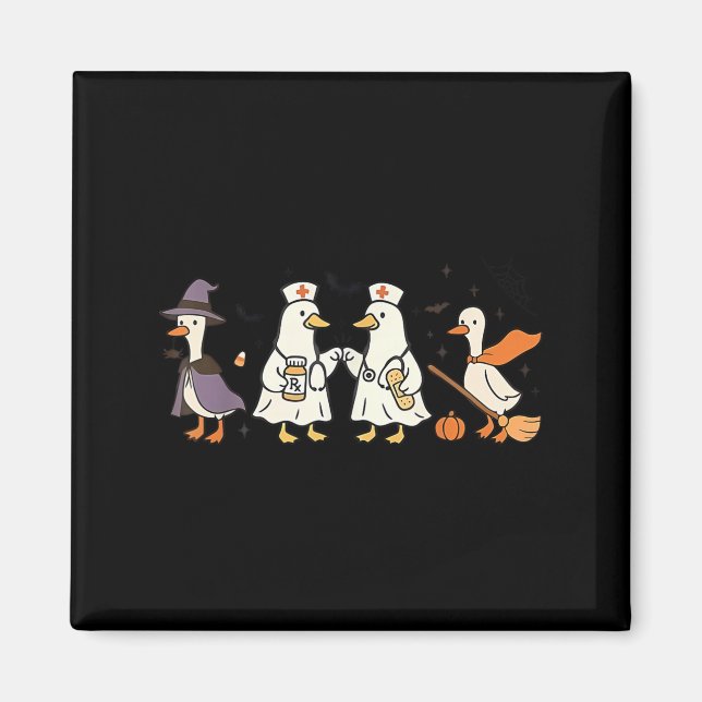Goose Nurse Funny Silly Goose Er Nurse Funny Hallo Magnet (Front)